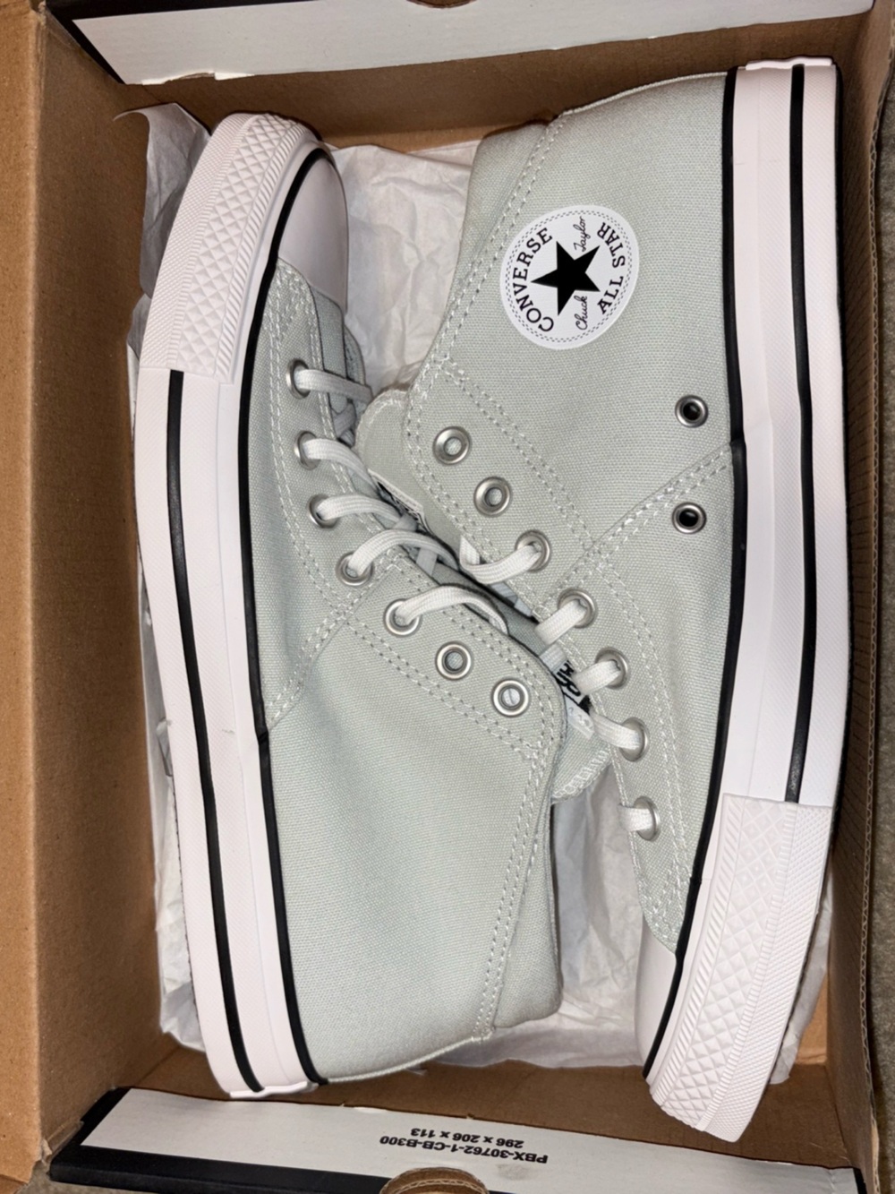 NIB Converse Chuck Taylor Madison Women's Rainwashed Grey Mid Top - size 10.5